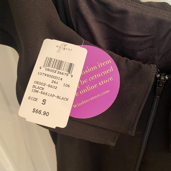 Off the shoulder black dress, size small - Picture 2 of 3